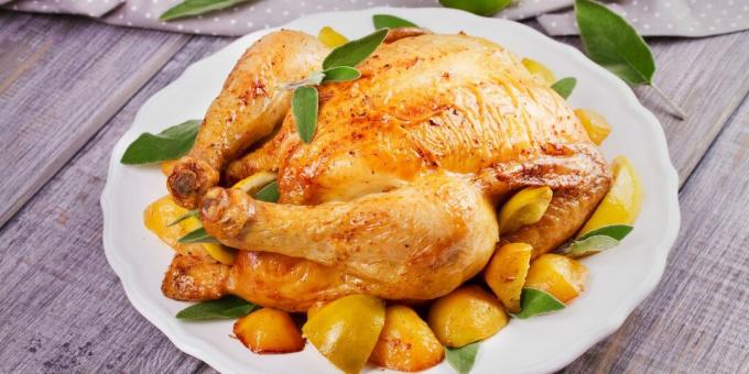 Jak nadziać kurczaka: nadziewany kurczak z cytryną i pomarańczą