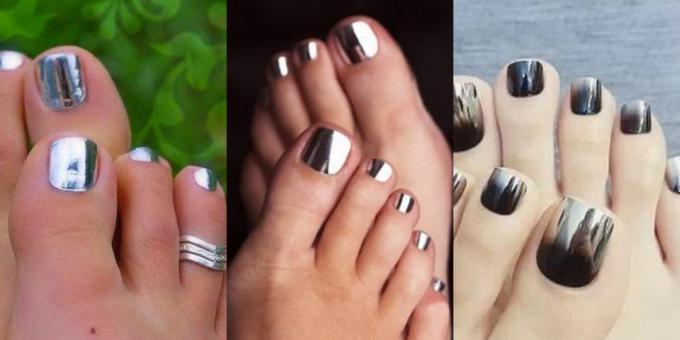 Trendy pedicure 2018: Lustro