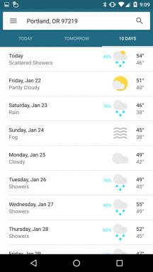 Prognoza pogody z Google Android stał się bardziej wygodne i piękne