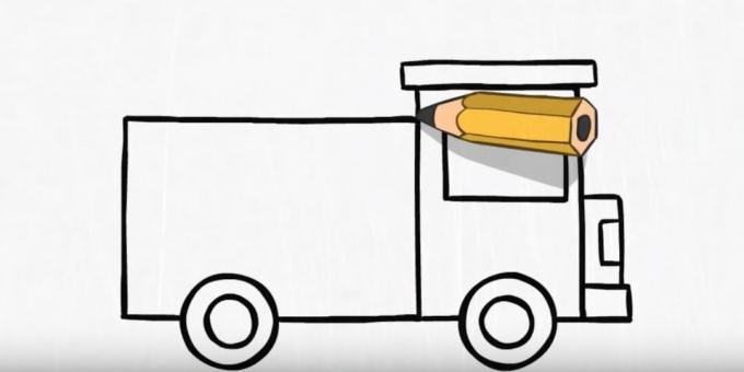 Jak narysować wóz strażacki: wykończ ciało