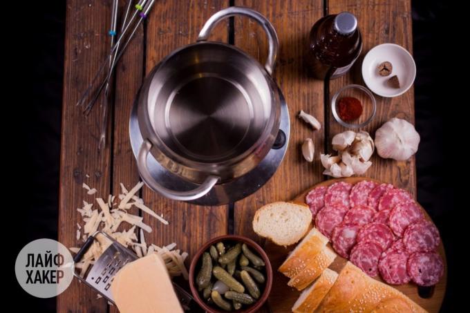 Jak gotować fondue: Składniki