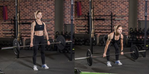 Ćwiczenia dla osób starszych: deadlifts ze sztangą