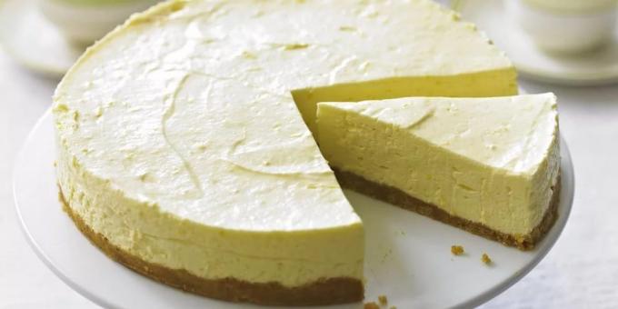 Sernik Przepisy: Lemon twaróg ciasto bez pieczenia