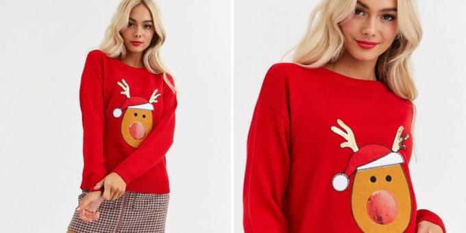 Boże Narodzenie sweter z jelenia