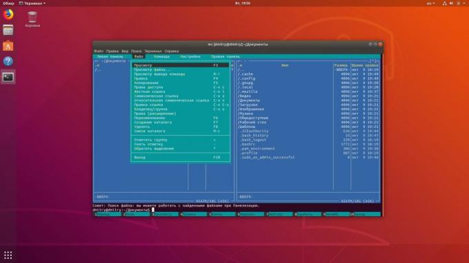 Terminal Linux pozwala na przeglądanie plików i folderów