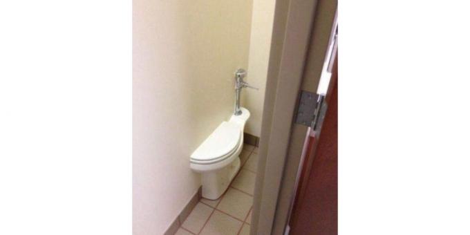 ściana w toalecie