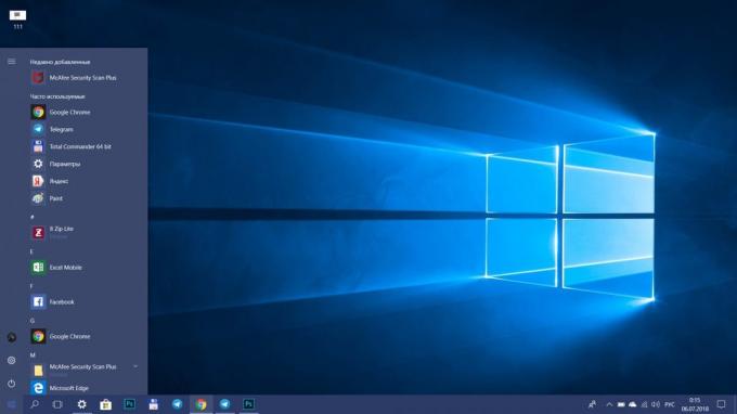 Jak przyspieszyć Windows 10. Wyładować menu „Start”