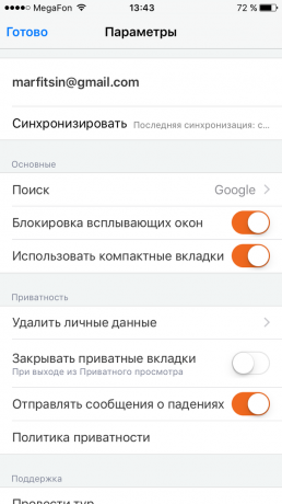 Firefox dla iOS