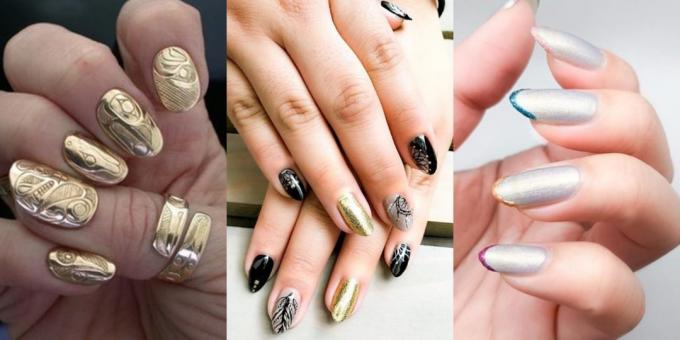 Fashion Nails 2019: Metaliczny