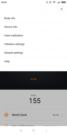 Xiaomi Mijia SmartWatch: Ustawienia