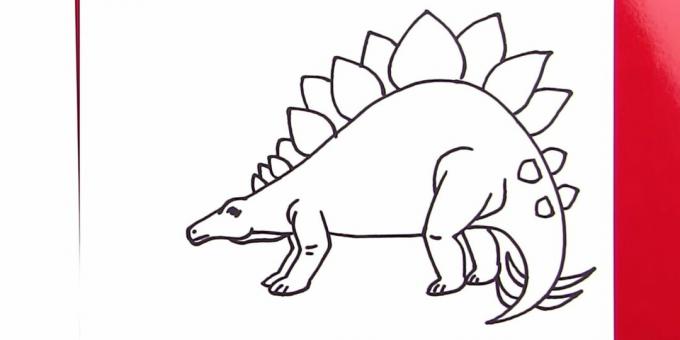 Jak narysować stegozaura