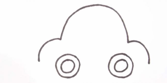 Jak narysować samochód: przedstaw koła
