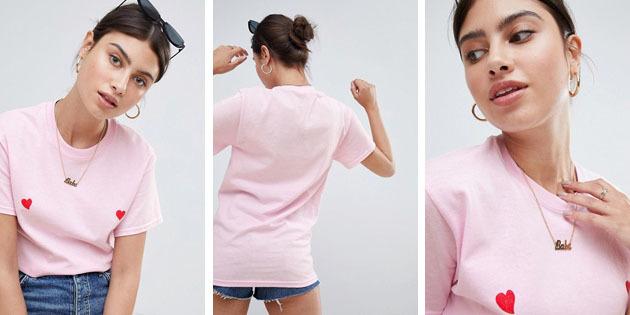 Moda damska koszulki z europejskich sklepów: Missguided koszulka z okrągłym dekoltem