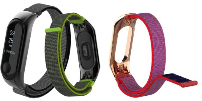 Pasek nylon rzep dla Xiaomi Mi Band 3