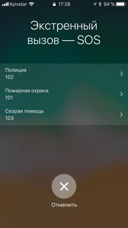 innowacja iOS 11: Połączenia alarmowe