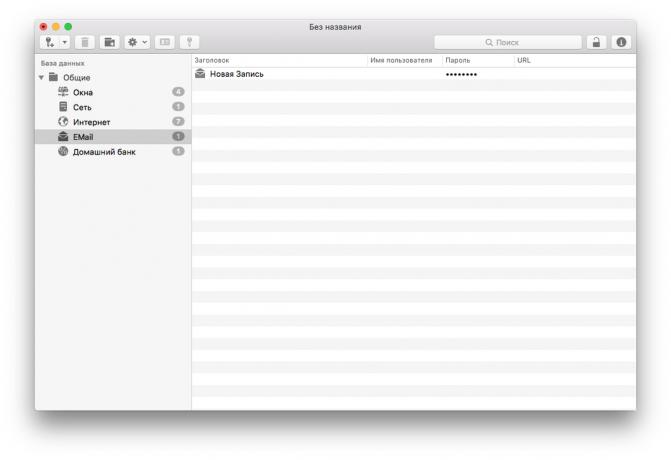MacPass: Interfejs