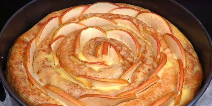 Przepisy: naleśnik ciasto z serem i jabłkowym nadzieniem