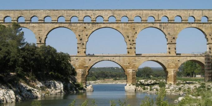 zabytki architektury: Pont du Gard