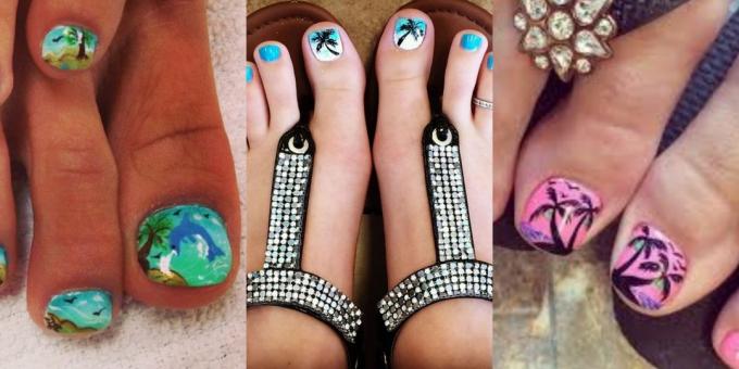 Trendy pedicure 2018 Plaża