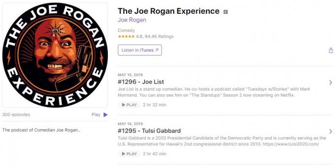 Ciekawe Podcast: Joe Rogan Doświadczenie