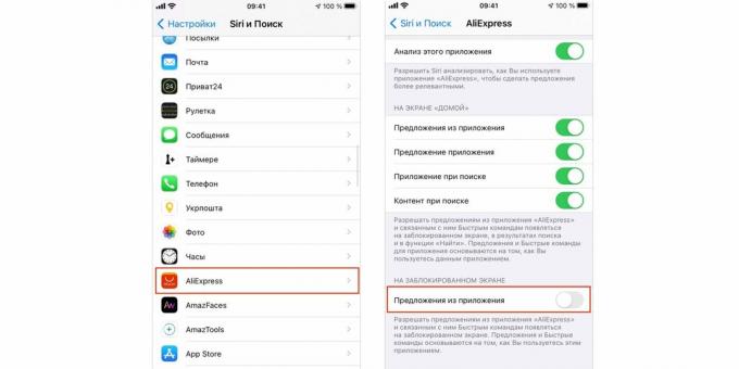 Ekran blokady iPhone'a: ​​dostosuj sugestie Siri
