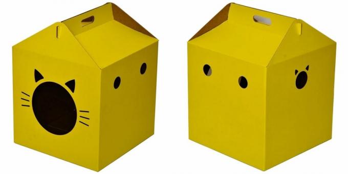 Budki dla kotów: w formie pudełka