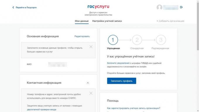 Jak zarejestrować się do usług publicznych: Wypełnienie profilu