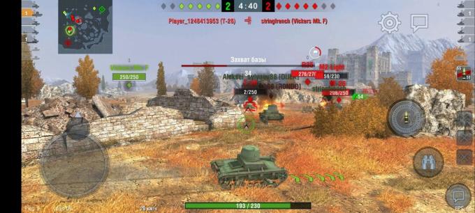 Możliwości graficzne Realme X3 Superzoom w World of Tanks: Blitz
